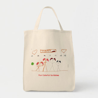 Tote Bag Dessin au crayon de enfants mignons se tenant la m