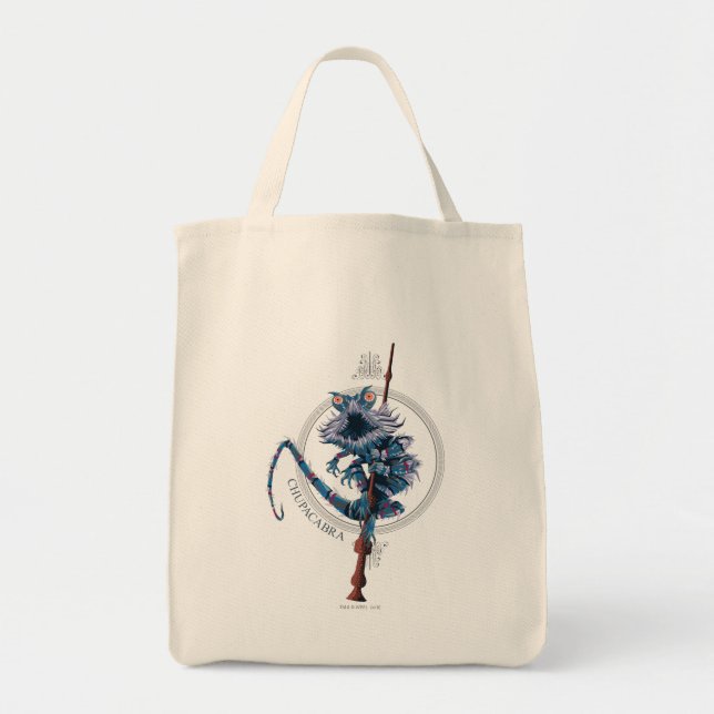 Tote Bag Dessin Chupacabra & Baguette Aînée (Devant)