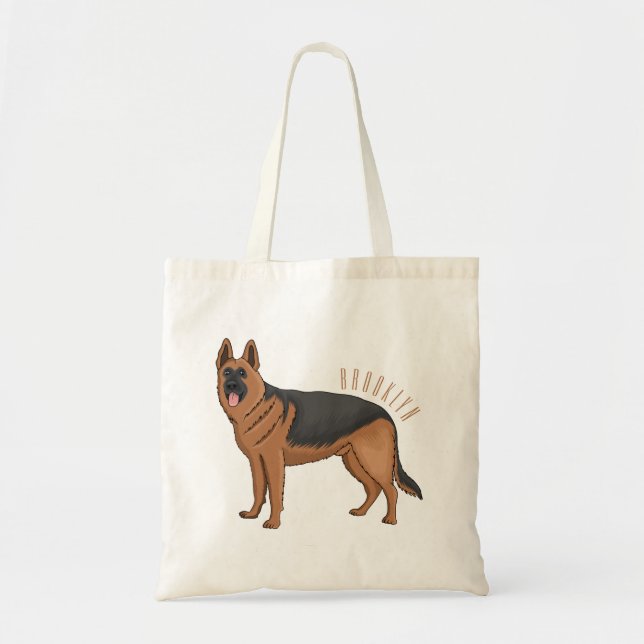 Tote Bag dessin de berger allemand (Devant)
