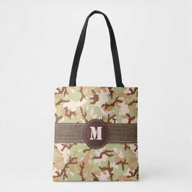 Tote Bag Dessin de camouflage du désert (Devant)