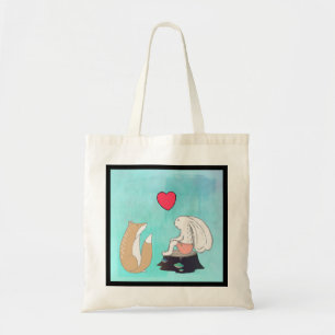 Tote Bag Dessin de créatures de bois de renard mignon et de