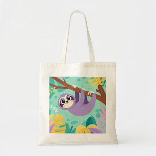 Tote Bag Dessin de dessin suspendu à l'envers d'une branche