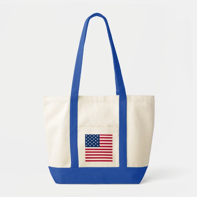 Tote Bag Dessin de fierté de drapeau américain USA (Devant)