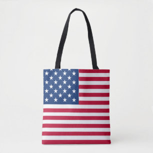 Tote Bag Dessin de fierté du drapeau américain USA