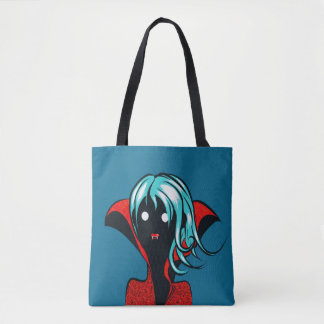 Tote Bag Dessin de fille Vampire Whimsigoth Funny Goth