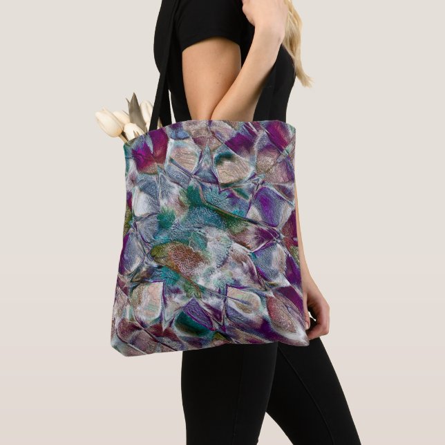 Tote Bag Dessin de fleur à peine visible dans un style très (De près)