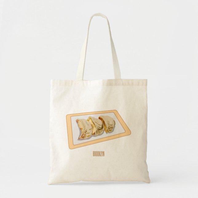 Tote Bag Dessin de Jiaozi / Chinese dumplings (Devant)