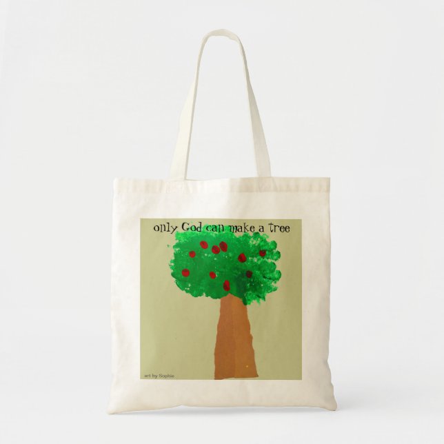 Tote Bag Dessin de l'arbre de l'enfant (Devant)