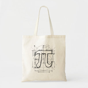 Tote Bag Dessin de nombre de pi