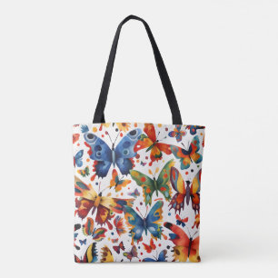 Tote Bag Dessin de papillon coloré