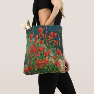 Tote Bag Dessin de pinceau indien