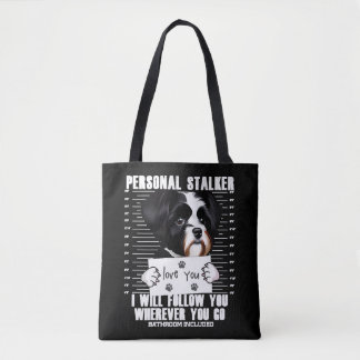 Tote Bag Dessin de Stalker de Chien Havanais drôle