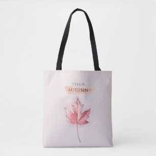 Tote Bag Dessin élégant et tendance de feuille d'automne