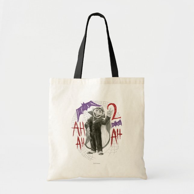 Tote Bag Dessin en noir et blanc du comte von Compte (Devant)
