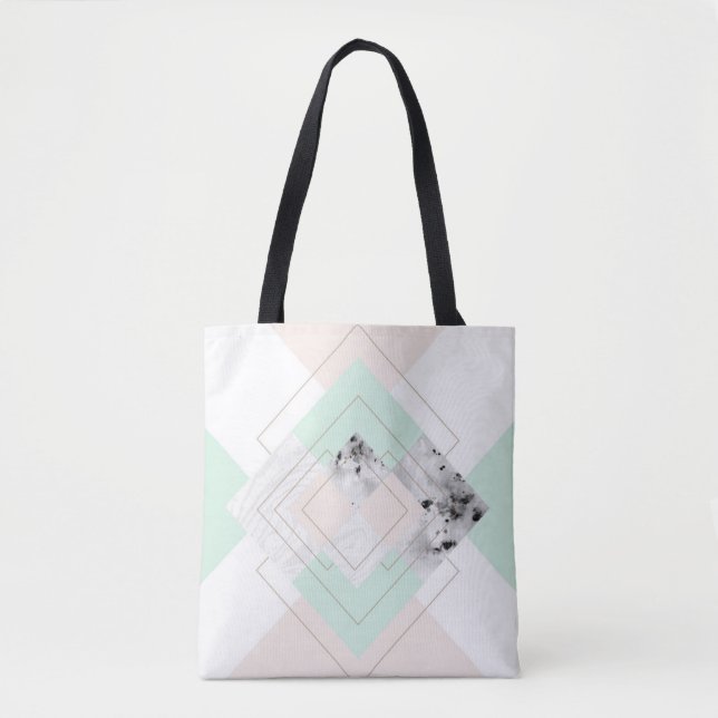 Tote Bag Dessin géométrique de style moderne (Devant)
