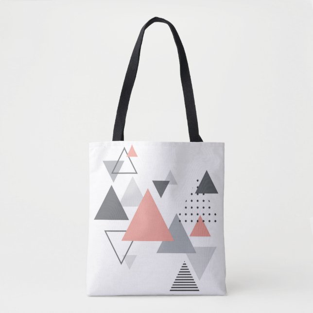 Tote Bag Dessin géométrique scandinave abstrait (Devant)