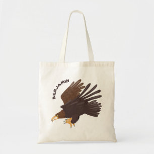 Tote Bag dessin humoristique d'aigle royal