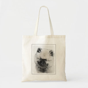 Tote Bag Dessin Keeshond Chiot - Joli dessin original Chien