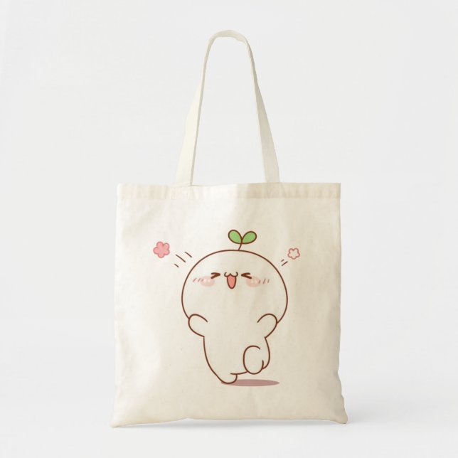 Tote Bag Dessin Motif très heureux (Devant)