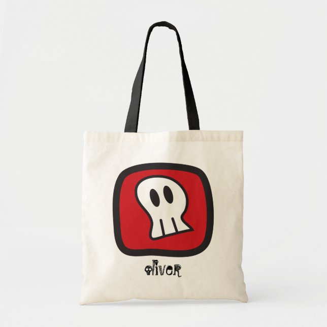 Tote Bag Dessin Pirate Skull & Bone Kid's Halloween Party (Devant)