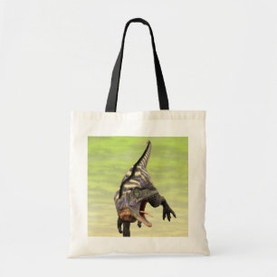 Tote Bag Dessin préhistorique drôle d'Aucasaurus rugissant