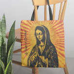 Tote Bag Dessin Virgen de Guadalupe<br><div class="desc">Emportez un style iconique partout où vous allez avec ce sac fourre-tout de dessin Virgen de Guadalupe! Doté d'une touche éclectique moderne sur une image classique, ce fourre-tout apporte des couleurs vives et un design audacieux à votre quotidien. Parfait pour tous ceux qui aiment mélanger la tradition avec un côté...</div>