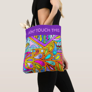 Tote Bag Dessiné à la main par EDDArt - Blah Blah Blah 1