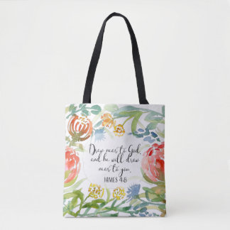 Tote Bag Dessinez près de Dieu | James 4:8