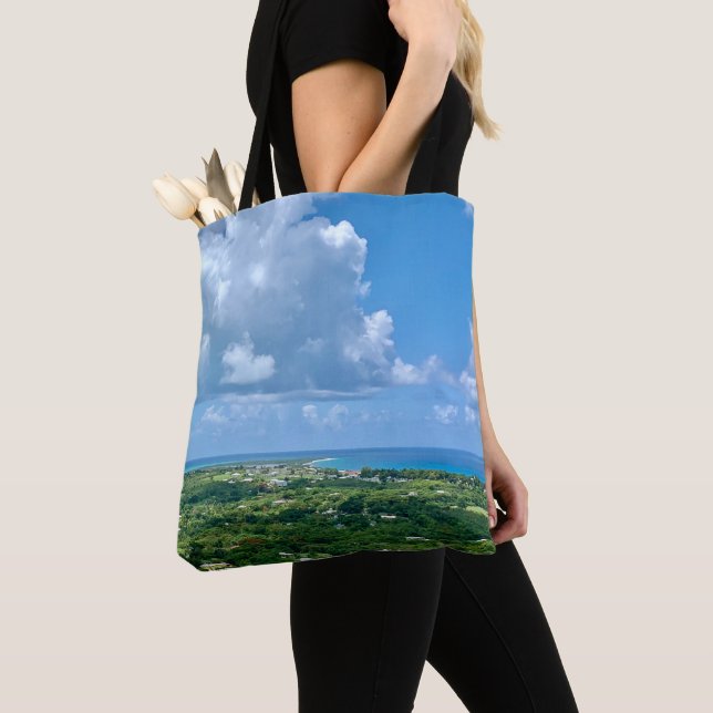 Tote Bag Destination des îles tropicales ensoleillées des C (De près)