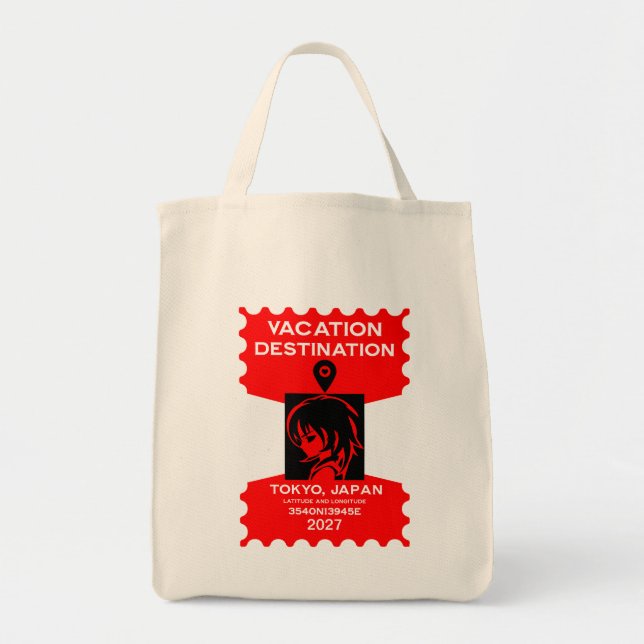 Tote Bag Destination Japon Vacances (Devant)