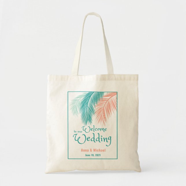 Tote Bag Destination Wedding gift bags, Wedding welcome bag (Devant)