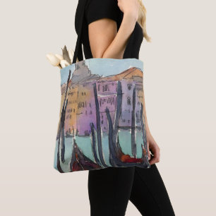 Tote Bag Destinations   deux gondoles dans le croquis de