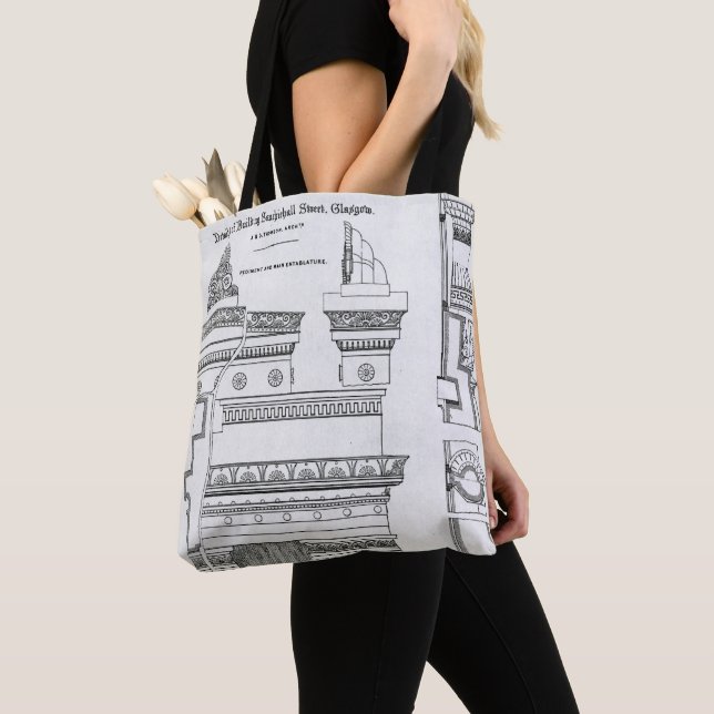 Tote Bag Détails architecturaux de Grecian Chambers (De près)