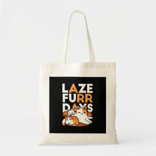 Tote Bag Détendez-vous Art Chat - 'Laze Furr Days' pour les
