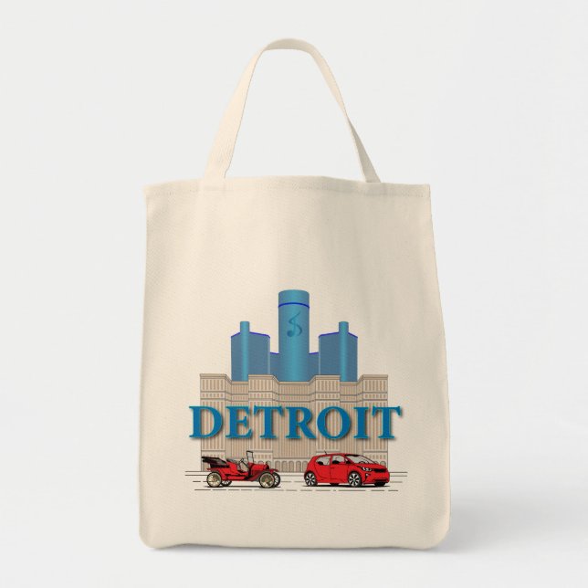 Tote Bag Detroit Michigan États-Unis (Devant)