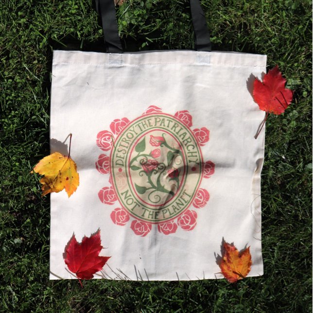 Tote Bag Détruire le patriarcat et non la planète Feminist (Créateur téléchargé)