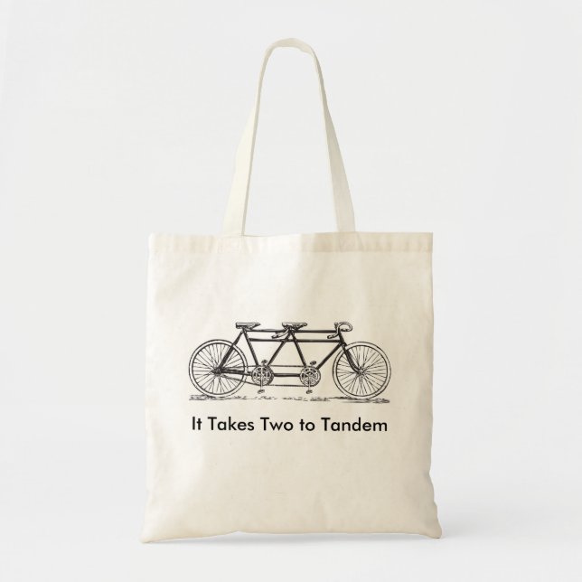 Tote Bag Deux à Tandem (Devant)