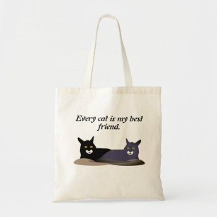 Tote Bag Deux chats sombres