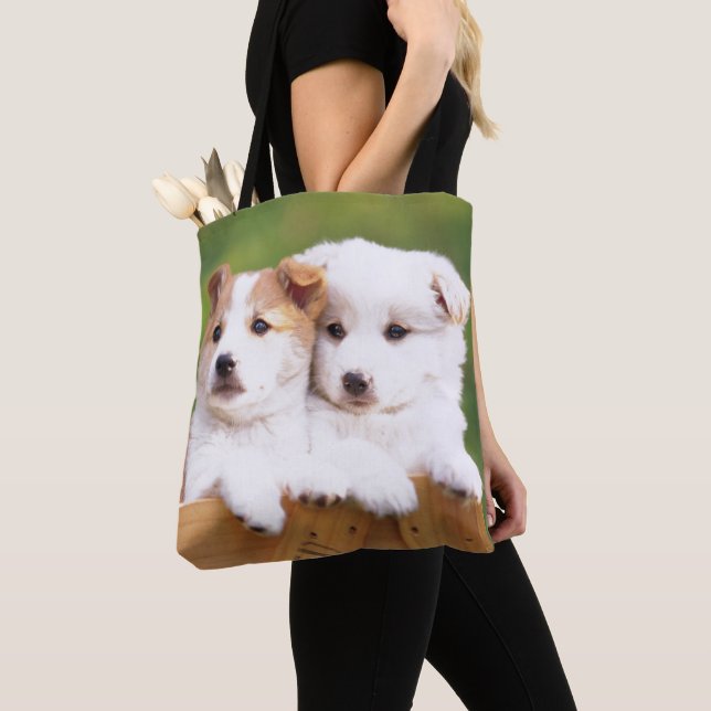 Tote Bag Deux chiots (De près)