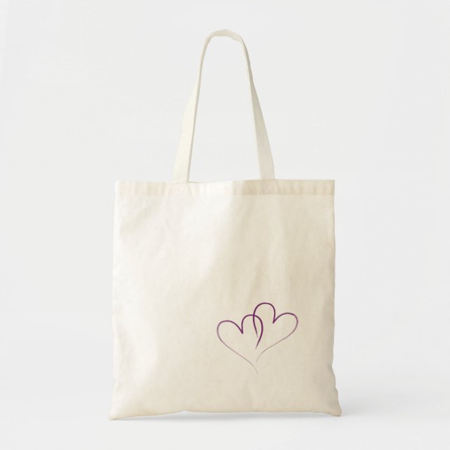 Tote Bag Deux coeurs entrelacés (Devant)