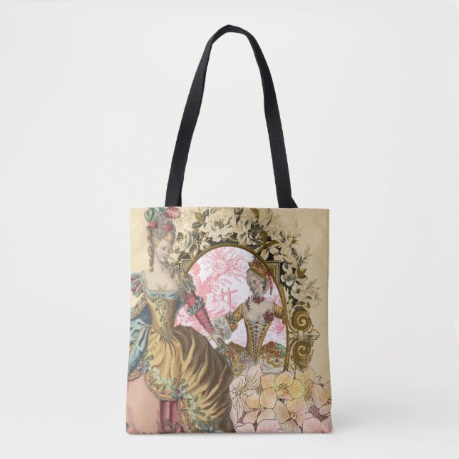 Tote Bag Deux dames françaises et un cadre (Devant)
