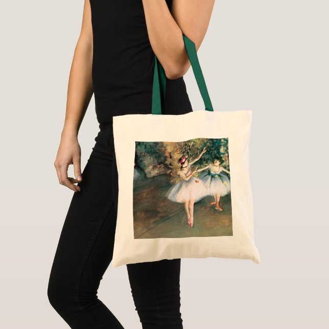 Tote Bag Deux danseuses sur une scène par Edgar Degas, Art  (Devant (produit))