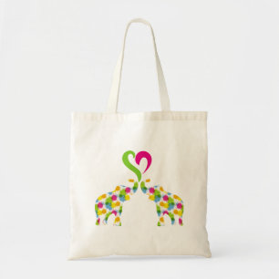 Tote Bag Deux éléphants amoureux