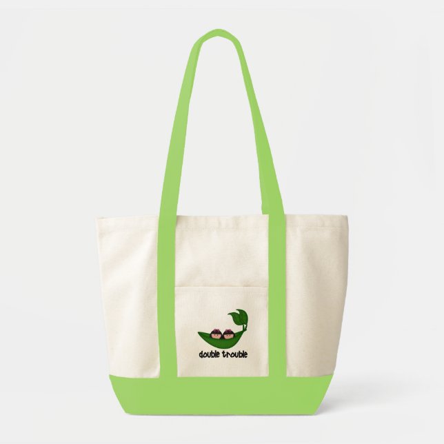 Tote Bag Deux filles Double Trouble Peapod (Devant)