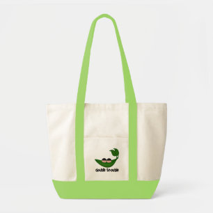 Tote Bag Deux garçons Double Trouble Peapod