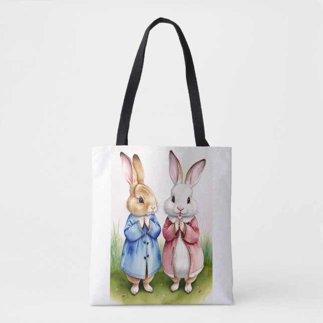 Tote Bag Deux lapins (Devant)