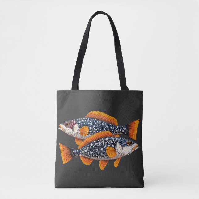 Tote Bag Deux poissons tachetés (Devant)