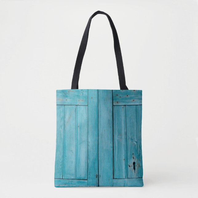 Tote Bag Deux portes en bois gris (Devant)