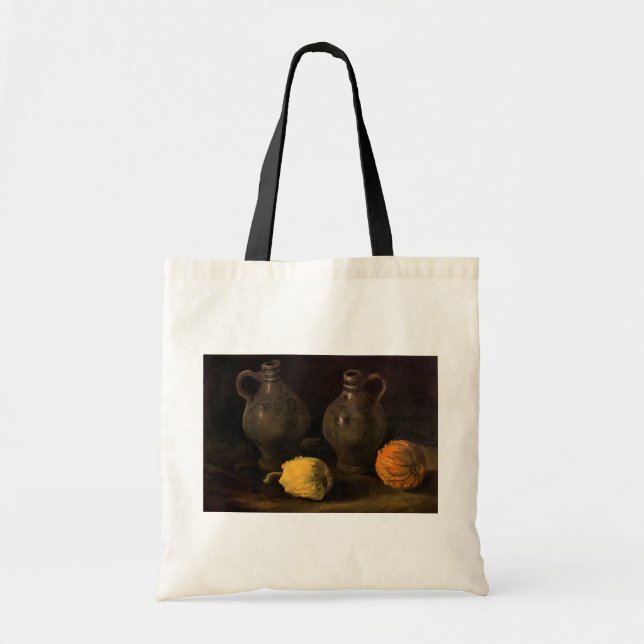 Tote Bag Deux pots et deux citrouilles par Vincent van Gogh (Devant)