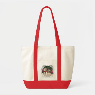 Tote Bag Deux Shih Tzus dans un jardin